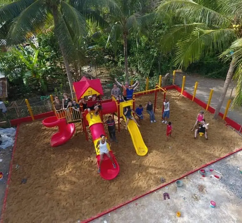 Spielplatz von oben