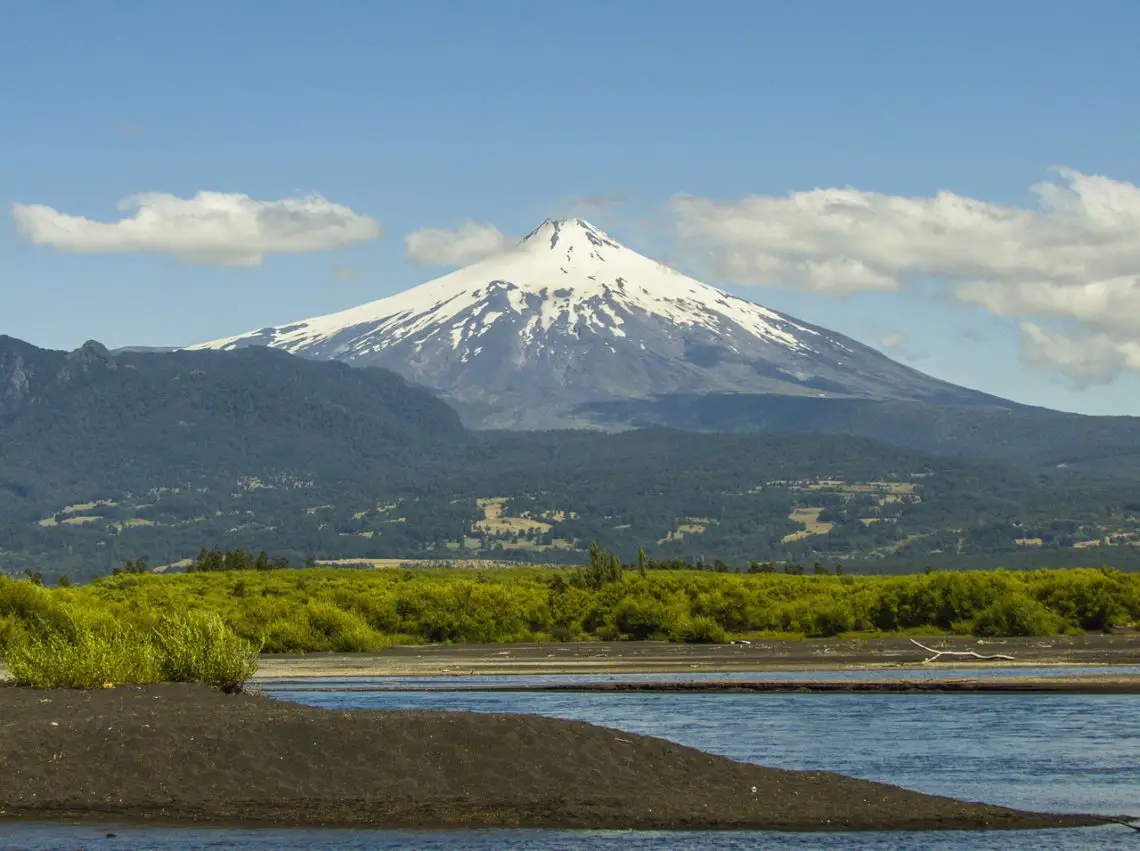Der Villarica Vulkan in Chile