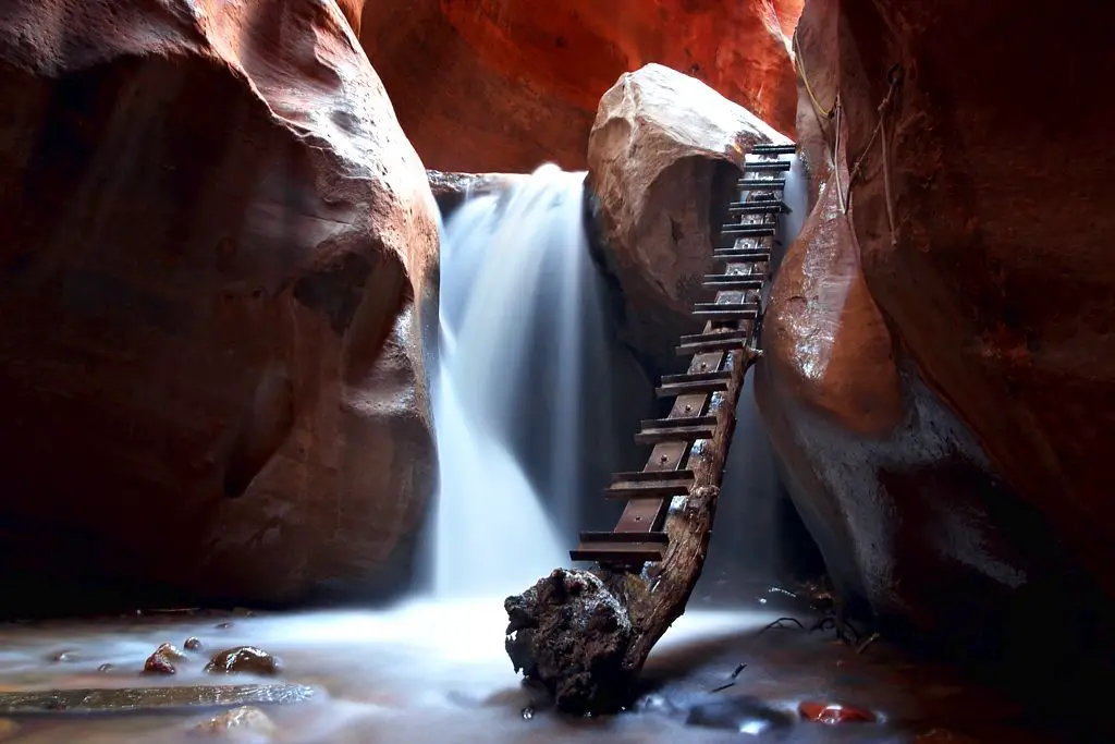 Kanarraville Wasserfall Unbekannte Natur