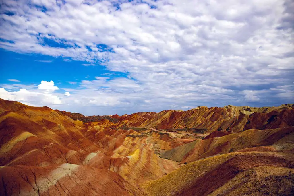 Bunte Berge China Zhangye Danxia Nationalpark