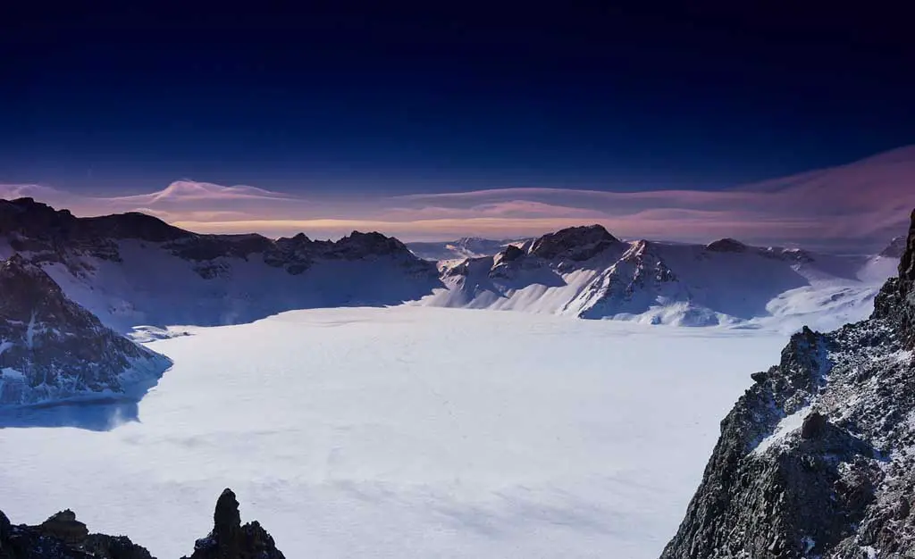 China Reiseziele Changbai Shan Gebirge
