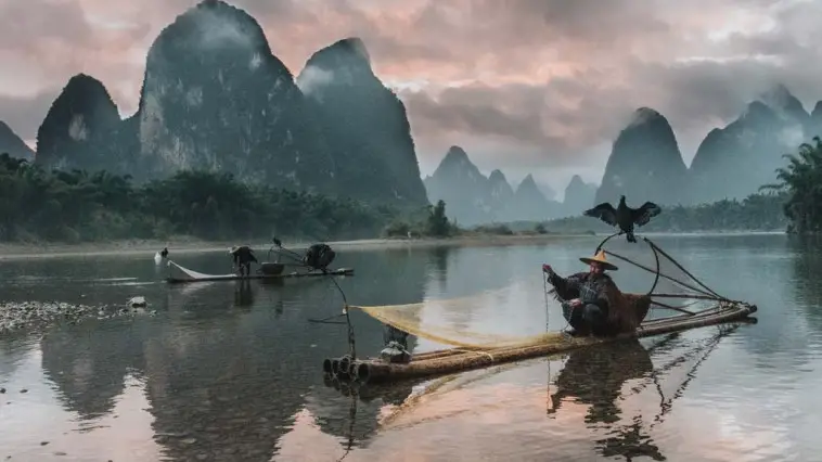 China Reiseziele in der Natur Li River
