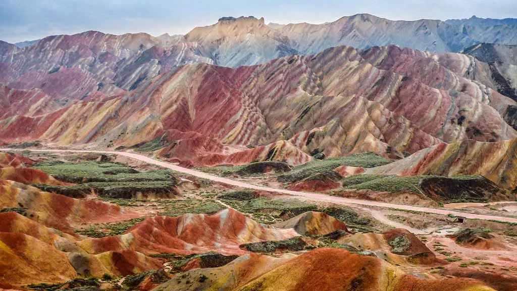 Sehenswürdigkeiten in China Landschaft Zhangye Danxia