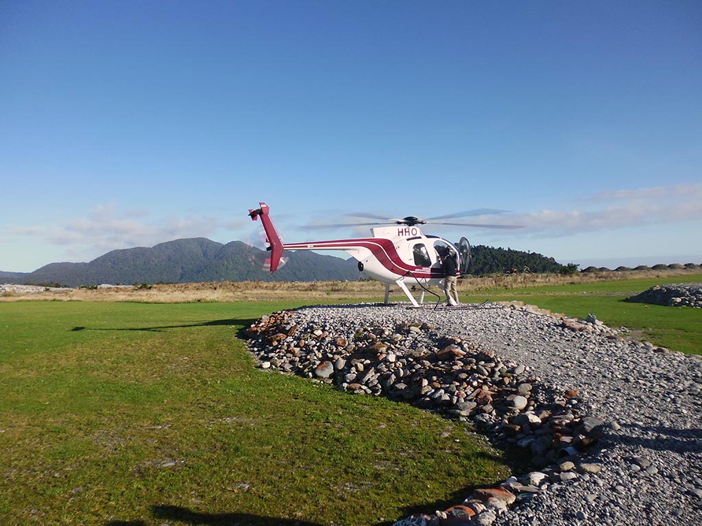 Helikopterflug über die größten Gletscher Neuseelands