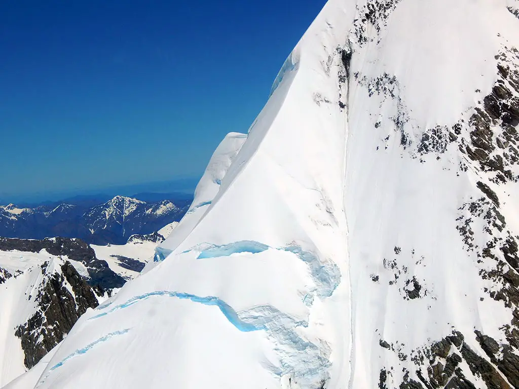 Lawinengefahr Mount Cook Neuseeland