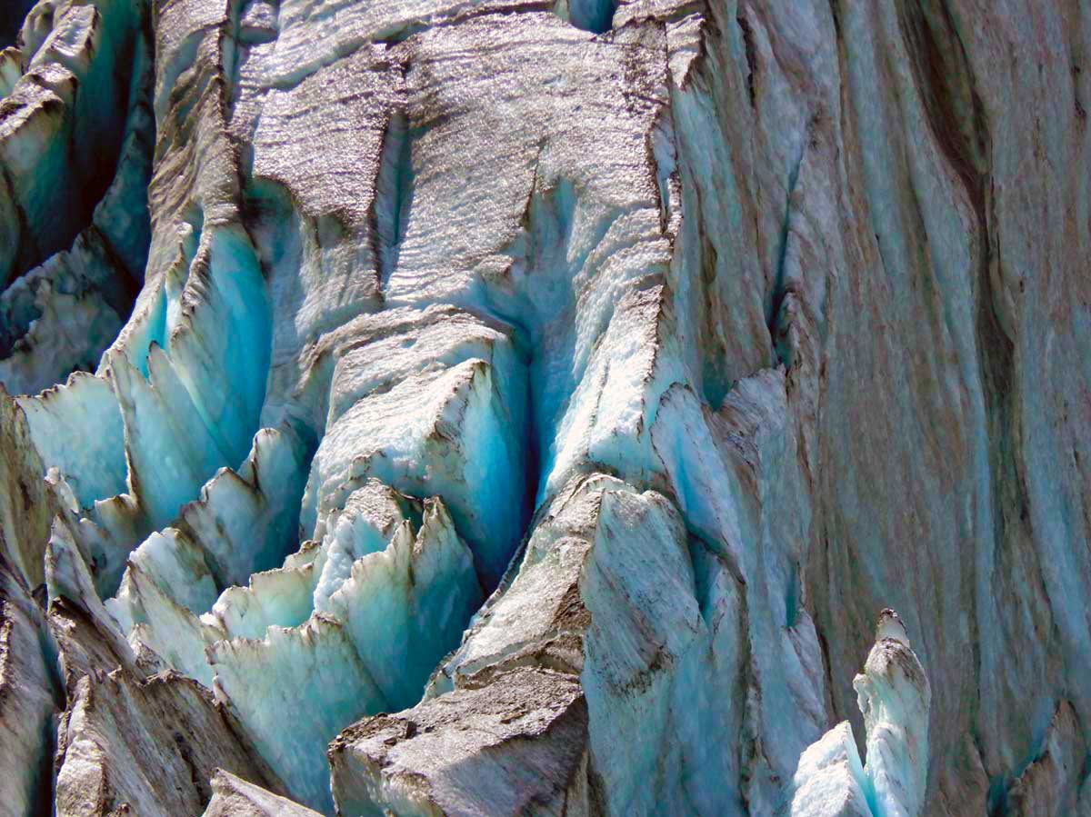 Gletscherspalten des Fox Gletscher